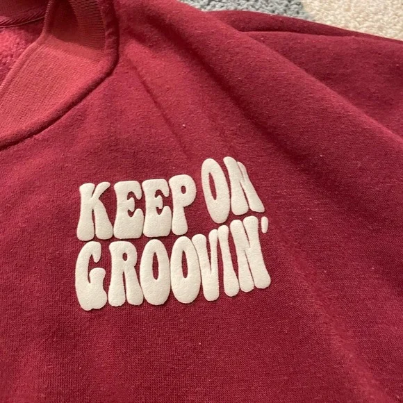 Hippie Rose “Keep on Groovin” Bomber Jacket - Picture 5 of 5